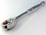 FORCE 1/4'' Трещотка с полированной ручкой 24 зуба, L = 140 mm