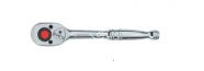 FORCE Трещотка с металлической, полированной ручкой 3/8", (24 зуб.) L=195 мм
