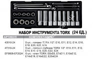 JTC Набор инструмента TORX 1/2" 24 ед в ложементе.