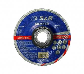 S&R Круг зачистной по металу.  Meister 125 x 6.