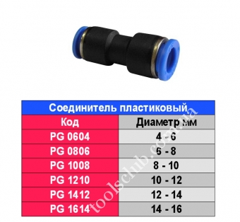 SUMAKE Соединитель пластиковый (спасатель) 10 мм - 12 мм.