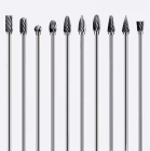 Набір твердосплавних борфрез довгих ,L=110мм . ножка D=3мм , 10шт