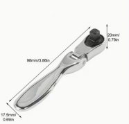 Трещотка MINI 1/4" 72-зубая 2-в-1 с переломом