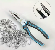 Клещи для обжима колец крепления обивки сидений, мебели