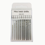 Набор сверл по металлу HSS, 10шт. (0,8 – 3,0 мм)
