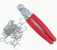 Клещи для обжима колец крепления обивки сидений, клеток животных, колбасы (в ком