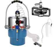 Устройство для прокачки тормозов и систем сцепления с универсальной крышкой-адап