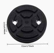 Резиновая подушка на автомобильный подъемник D=115мм с отверстиями под крепление