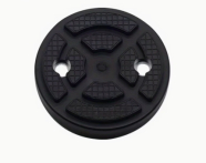 Резиновая подушка на автомобильный подъемник D=115мм с отверстиями под крепление