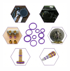 Набор уплотнительных колец для кондиционирования A/C воздуха 270ед. фиолетовые