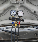 Устройство для заправки A/C кондиционеров хладагентом R134a, R22, R1234yf с мано