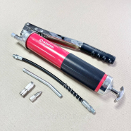 INTERTOOL Шприц для змащування, двоплунжерний, 800 мл, з гнучким шлангом