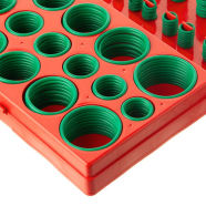 INTERTOOL Комплект резиновых уплотнительных колец, 419 ед, зеленые