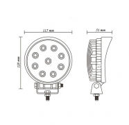 БЕЛАВТО Додаткові лампи LED EPISTAR LEDS (розсіювальний) 27W (9x3W)
