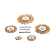 INTERTOOL Набір щіток дротяних для дриля, 5 од. (25, 40, 50, 60, 75 мм), латунне