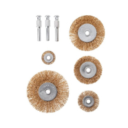 INTERTOOL Набір щіток дротяних для дриля, 5 од. (25, 40, 50, 60, 75 мм), латунне