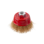 INTERTOOL Щетка чашечная 85 мм для УШМ, латунированная