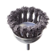 INTERTOOL Щетка чашечная, 75 мм, 1/4", пучки крученой проволоки, для дрели, 4500