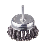 INTERTOOL Щетка чашечная, 75 мм, 1/4", пучки крученой проволоки, для дрели, 4500