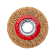 INTERTOOL Щітка кільцева, 200*32 мм, кручений дріт покритий латунню, 4500 об/хв