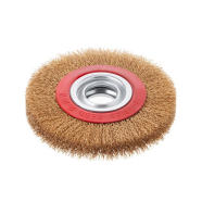 INTERTOOL Щітка кільцева, 200*32 мм, кручений дріт покритий латунню, 4500 об/хв