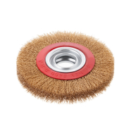 INTERTOOL Щетка кольцевая, 150×32 мм, витая проволока с латунным покрытием, 6500