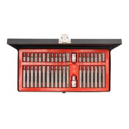 INTERTOOL Набір зірок і шестигранників STORM, Cr-V, 40 од. (TORX, HEX, SPLINE)