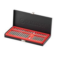 INTERTOOL Набор звезд и шестигранников STORM, Cr-V, 40 ед. (TORX, HEX, SPLINE)