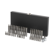 INTERTOOL Набор звезд и шестигранников STORM, Cr-V, 40 ед. (TORX, HEX, SPLINE)