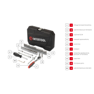 INTERTOOL Набор инструментов 1/4" 48ед
