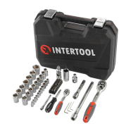 INTERTOOL Набір інструментів 72 од., 1/2" і 1/4"