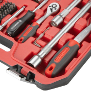 INTERTOOL Набір інструментів 72 од., 1/2" і 1/4"