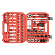 INTERTOOL Набір інструментів 1/2" & 1/4" 111 шт, IMPACT Cr-V головки 15,17,19,21