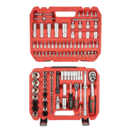 INTERTOOL Набір інструментів 1/2" & 1/4" 111 шт, IMPACT Cr-V головки 15,17,19,21