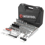 INTERTOOL Набір інструментів 1/2" & 1/4" 111 шт, IMPACT Cr-V головки 15,17,19,21