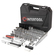 INTERTOOL Набор инструментов 1/2" & 1/4" 111ед, IMPACT Cr-V головки удлиненные 1