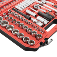 INTERTOOL Набір інструментів 1/2" та 1/4" 111 предметів, ударні подовжені головк