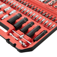 INTERTOOL Набір інструментів 1/2" та 1/4" 111 предметів, ударні подовжені головк