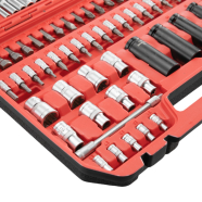 INTERTOOL Набір інструментів 1/2" та 1/4" 111 предметів, ударні подовжені головк