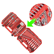 INTERTOOL Набір інструментів 1/2" & 3/8" & 1/4" 222од