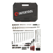 INTERTOOL Набір інструментів 1/2" & 3/8" & 1/4" 222од