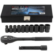 Forsage Набор ударного инструмента 12пр. 1/2" (12-гр.) (10–24 мм)