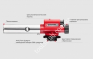 INTERTOOL Пальник газовий, п'єзозапалювання, регулятор, суцільнометалевий корпус