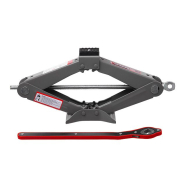 INTERTOOL Домкрат механический ромбовидный, 1,5 т, с трещоткой, резиновый упор,