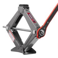 INTERTOOL Домкрат механический ромбовидный, 1,5 т, с трещоткой, резиновый упор,