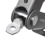 INTERTOOL Домкрат механический ромбовидный, 1,5 т, с трещоткой, резиновый упор,