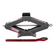 INTERTOOL Домкрат механічний ромбоподібний, 2 т, з тріскачкою, гумовий упор, 110