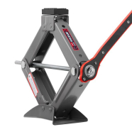 INTERTOOL Домкрат механический ромбовидный, 2 т, с трещоткой, резиновый упор, 11