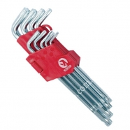 INTERTOOL Набор Г-образных ключей TORX 9 шт, Т10-Т50, Cr-V, Big