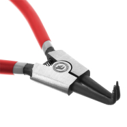 INTERTOOL  Щипцы для снятия стопорных колец изогнутые на разжим